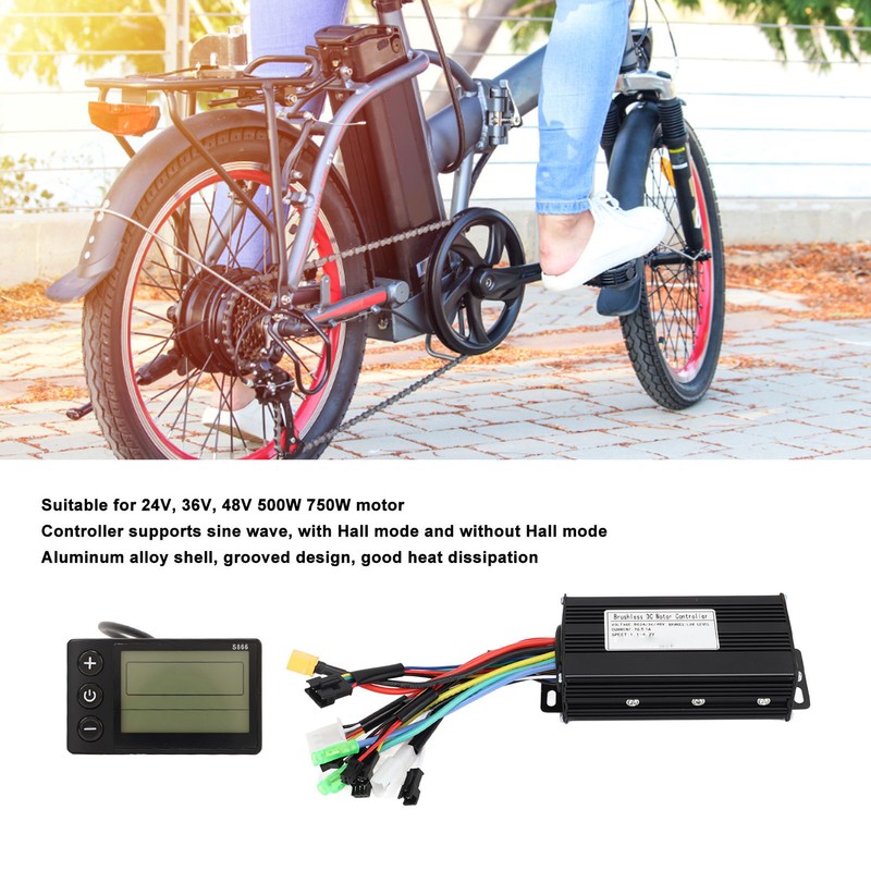 Electric Bike Conversion Kit 26A Controller S866 Display Panel 130X