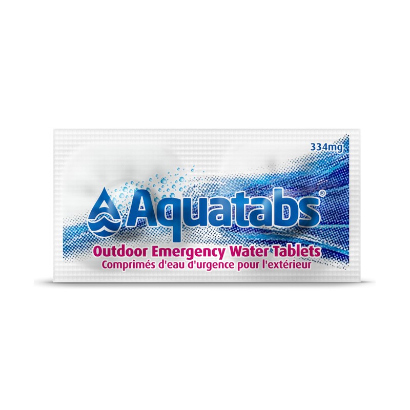Aquatabs 49mg Tablets for Emergency and Disaster Readiness – 100ct
