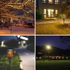 JAYXC HOME 8-Pack Solar Lights Upgraded, 28" Waterproof Flickering Flames