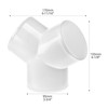 QWORK 3 Way Y Shape Duct Connector with 3 Hose