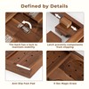 Teak Bathtub Tray, Luxury Bath Table Tray with Wine Glass