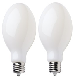Satco S13194 62W LED HID Replacement Bulb, 5000K Natural Light, 10,000 Lumens, EX39 Mogul Extended Base, White Finish, 80+ CRI, Non-Dimmable, for Industrial and Commercial Fixtures (2 Pack)
