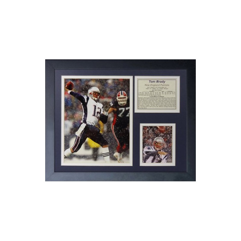 Legends Never Die Tom Brady Snow Framed Photo Collage, 11