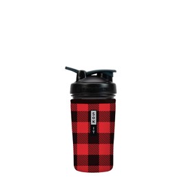 Sok It BotlSok Protein Blender Shaker Bottle Sleeve Insulated Neoprene Cover (Buffalo Check, Fits 24oz Blender)