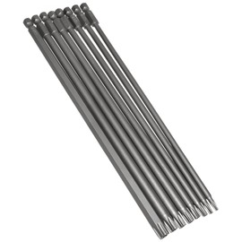 8PCS 200 mm/7.9" Long Torx Head Screwdriver Bit Set Magnetic Tamper Proof Security Head Screw Driver Drill Bits Set Torx Bit Set 1/4" Hex Shank Star Screw Driver Drill Bits T8-T40