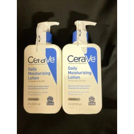CeraVe Daily Moisturizing Lotion Normal to Dry Skin Lightweight 8 Fl Oz LOT OF 2