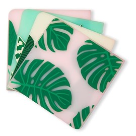 MODERN-TWIST Coasters 100% Food-Grade Silicone, Waterproof and Reusable, Conservatory, Set of 4