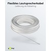 Goobay 67750 Speaker Cable White CCA, 10 m Cable Length