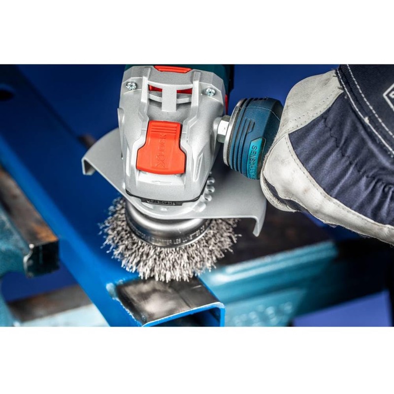 PFERD Cup Brush, Diameter 75 mm, Unbraided, 0.30 mm Steel