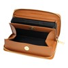 [Charming Leather] Women's Long Wallet, Cowhide Leather, Garson, 24 Cards,