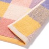 Francfranc Antibacterial Deodorizing Mixed Checkered Bath Towel, Yellow, Checkered Pattern,