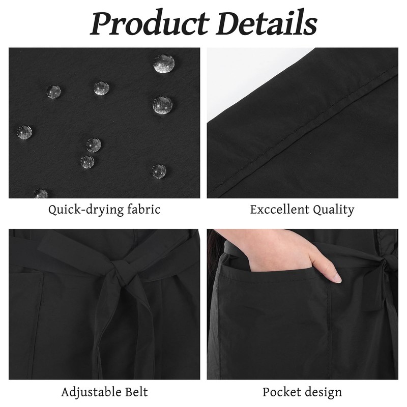 6 Pieces Salon Robes Smock for Clients Waterproof Hair Salon