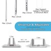 Laptop Stand, Vertical Desktop Stand with Adjustable Docking Station Size,