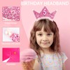 Vovii Birthday Girl Headband with Pearl & Sash Set for