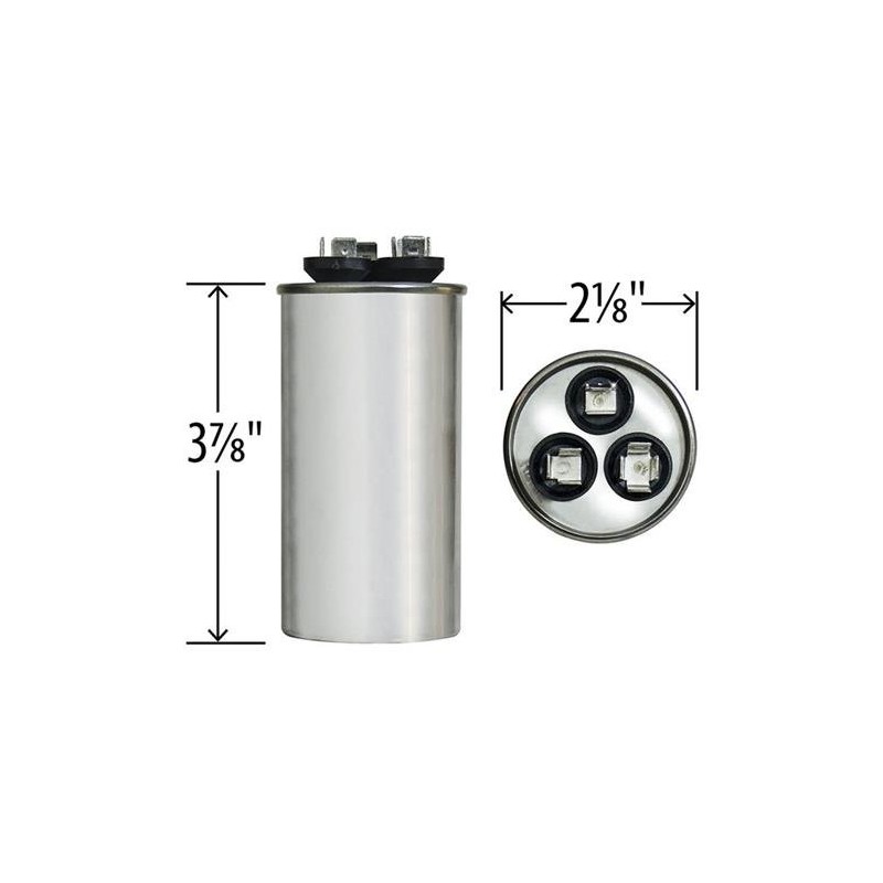 Round Capacitor 40 4 uf MFD 370 Volt 25L252BZ3 25L252