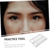 DOITOOL Eyebrow Exercise Template Lip Mold Stainless Steel Eyebrow Stencil