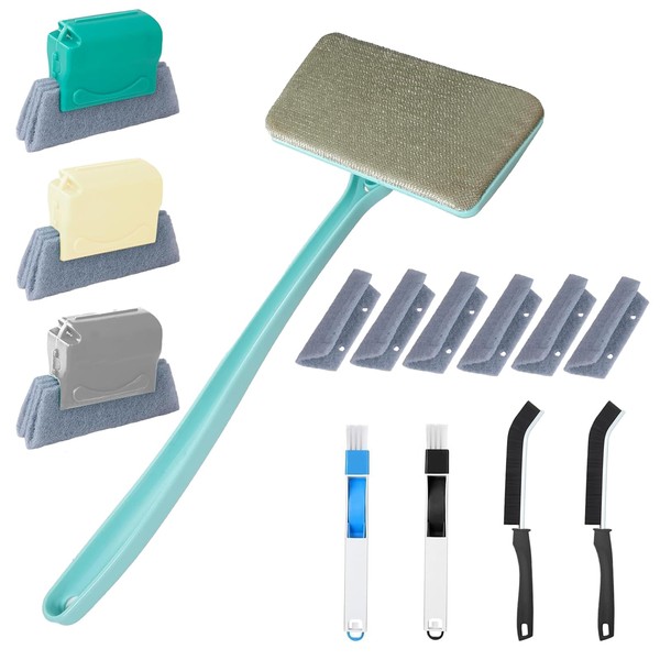 SACXFMC Window Screen Cleaning Kit - 14.8" Extendable Brush with