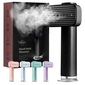 Portable Steamer for Clothes, Travel Garment Steamer for Fabric Wrinkles Remover with Heat-Resistant Glove, 18s Fast Heat-up, 90ml Water Tank, 1200W | Hand Steamer for Home, Office and Travel