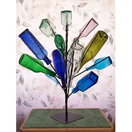 TABLETOP Southern BOTTLE TREE for Table, Porch or Balcony FREE-STANDING-FREE SHIP (lower 48)