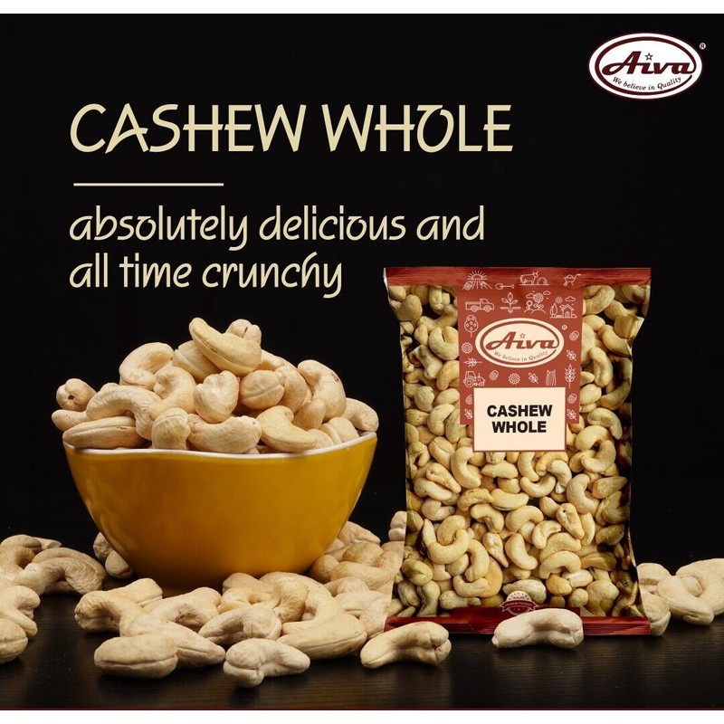 AIVA - Raw Whole Cashews, 320 Premium Quality Grade 2