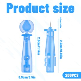 200 PCS Disposable Acne Pimple Popper Needle,Ultrafine Pimple Needles,Practical Blackhead Blemish Remover,Effective Removal of Acne and Acne Blackheads for Home Beauty Salon