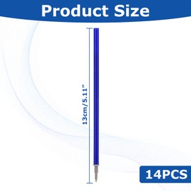 Pack of 14 Erasable Blue Refills for Legami, Gel Pen Refill Cartridges for Legami, Refills for Legami Pens, Easy to Erase, Height 13 cm, Pen Tip 0.5 mm