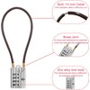 SISAV 2 Pack Long 50cm Cable Lock with 4 Digit