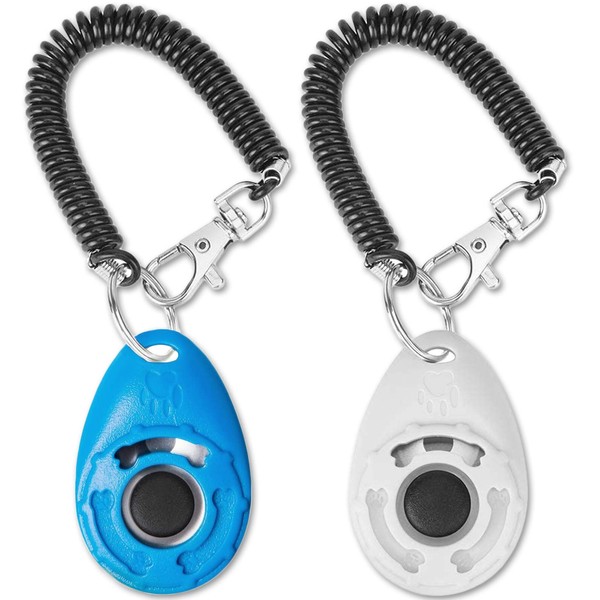 Acehome 2 Pack Dog Training Clicker with Wrist Strap, Pet