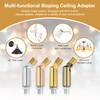 MECCANIXITY Sloped Ceiling Adapter, 180 Degree 46x15mm M10 Fine Thread