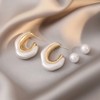 White Pearl Transparent Elegant Resin Plastic for Drop Stud Earings