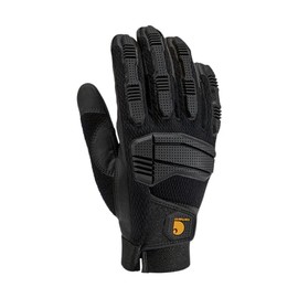 Carhartt Men's High Dexterity Protective Knuckle Guard Glove, Black, Medium