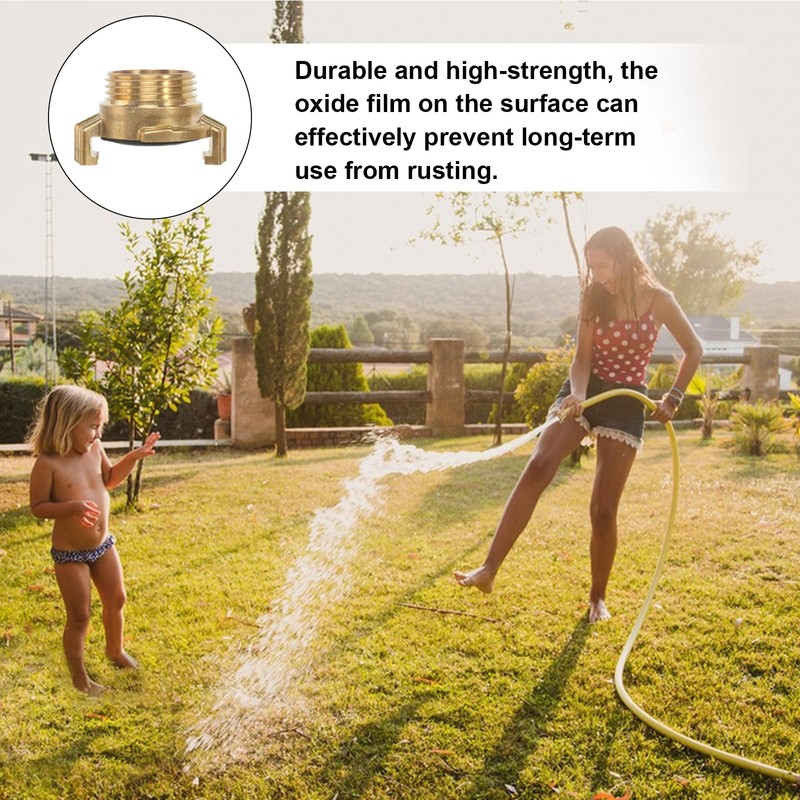 Brass Quick Couplings, Pack of 2 1 Inch Hose Connection,