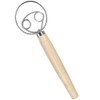 33cm Bread Dough Whisk, Double Eyes Stainless Steel Danish Dough