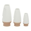 Deco 79 Ceramic Oval Vase, Set of 3 12", 10",