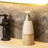 Ceramic Soap Dispenser with Plastic Pump – 12oz Refillable Liquid