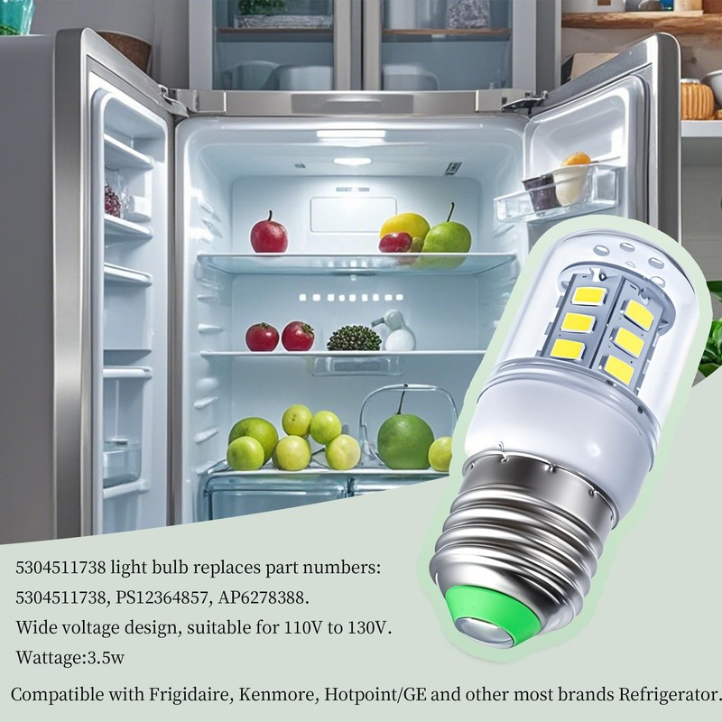 Fognor 5304511738 KEI D34L Refrigerator Bulb Replacement for Electrolux Kenmore