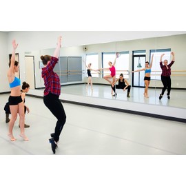 Honyee Home Gym Mirror, 55" x 27.5" x 2PCS Tempered Glass Mirror, Wall Mounted Frameless Mirror with Polished Edge, Large Workout Mirror for Home Gym/Yoga Room/Dancing Room and More