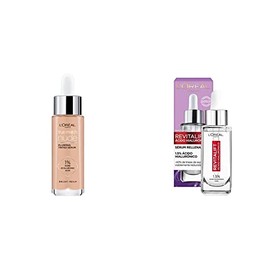 LOréal Paris Serum rellenador con color y ácido hialurónico, True Match, Tono 3-4 Light Medium  Serum Facial Anti Arrugas Acido Hialuronico Revitalift
