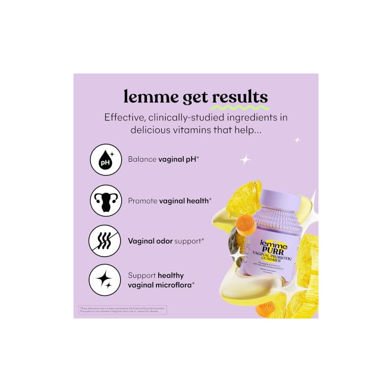 Lemme Purr Vaginal Health Probiotic Gummies for Women - 1