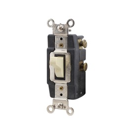 Leviton 1287-I Industrial Grade Duplex Receptacle, Isolated Ground, 15 Amp 125 Volt, Lev-Lok, White, Ivory
