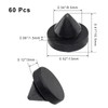 HARSKIYER 60 Pcs Rubber Door Silencer, 1/2 Inch Diameter Metal