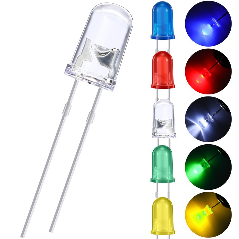EBOOT 100 Pieces Clear LED Light Emitting Diodes Bulb LED