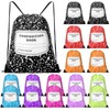 Sunnymove 24 Pcs Composition Book Themed Drawstring Bags Bulk Treat