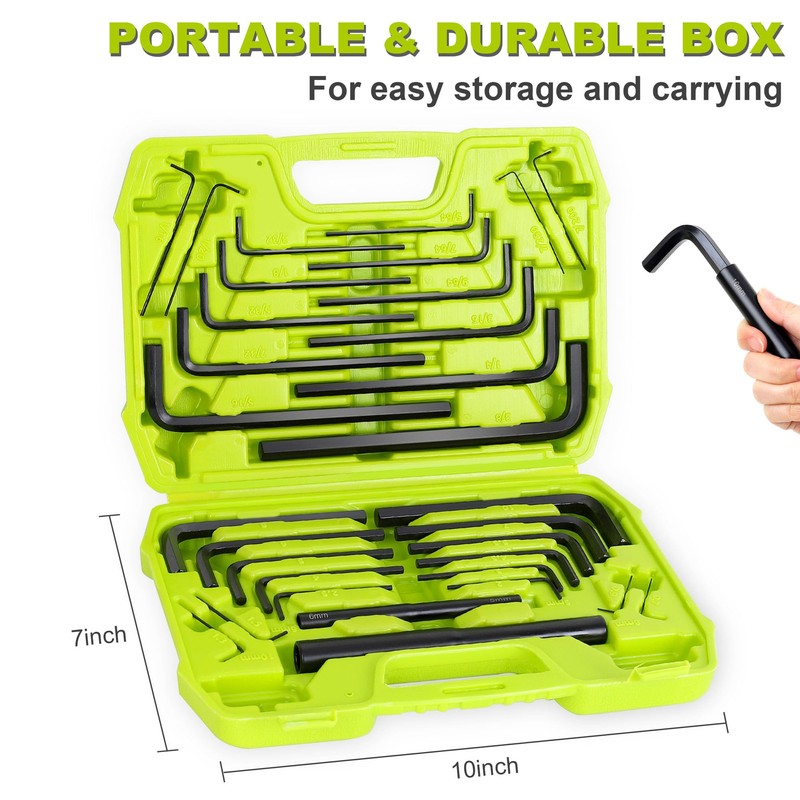 FASTPRO 32-Piece Allen Wrench Set with Storage Case, Standard SAE