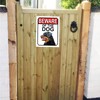 SHAWPRINT BEWARE OF THE DOG METAL GATE SIGN ROTTWEILER 200MM