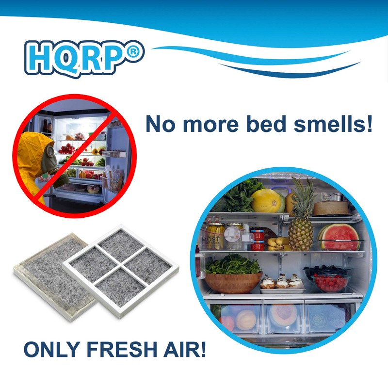 HQRP 4-pack Air Filters Compatible with Kenmore Elite Refrigerators 04609918000/469918