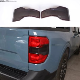 CSKT2022 Fits 22-23 Ford Maverick Tail Light Lamp Smoked Trim Cover Lens Blackout Molding