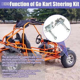 CILOYU Go Kart Steering Spindle Bracket Set 5/8" Axle 3-3/4" Long Replacement for Predator 212cc 196cc 420cc 301cc 6.5hp 13hp 15hp Yerf-Dog Manco Buggy Azusa Right Left Heavy Duty Go Kart Parts 2PCS