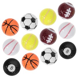 SUPVOX 12pcs Golf Practice Balls Training Balls for Boys and Girls Adults Golf Bulk Kit Novelty