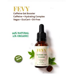 FEVY Caffeine Gel Booster – Puffiness Reducer & Skin Revitalizer (20ml)